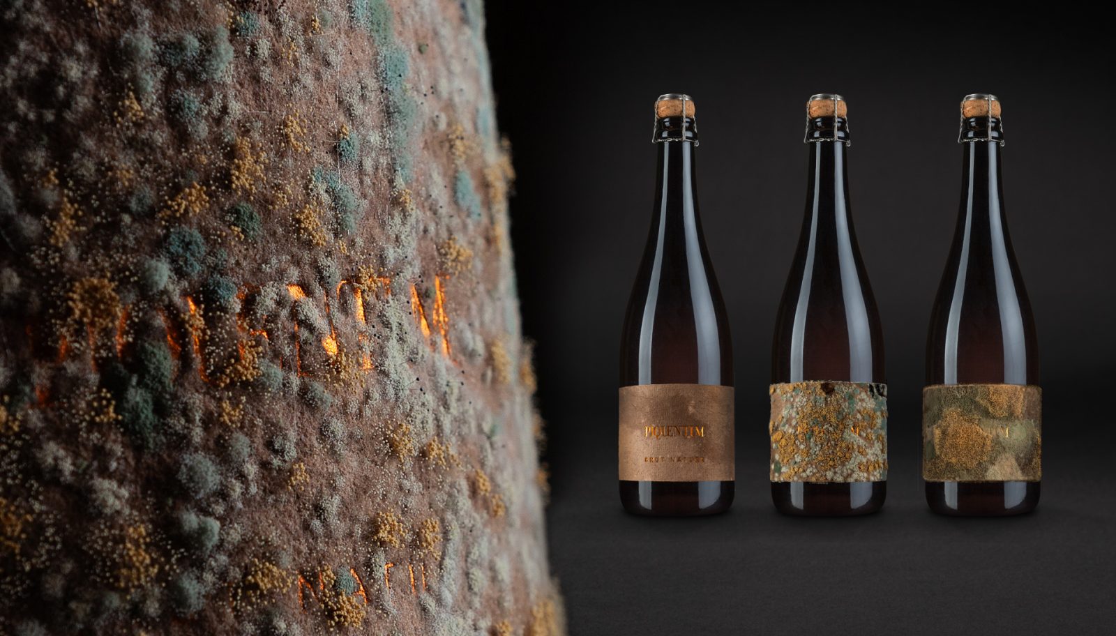 Label created by the wine itself